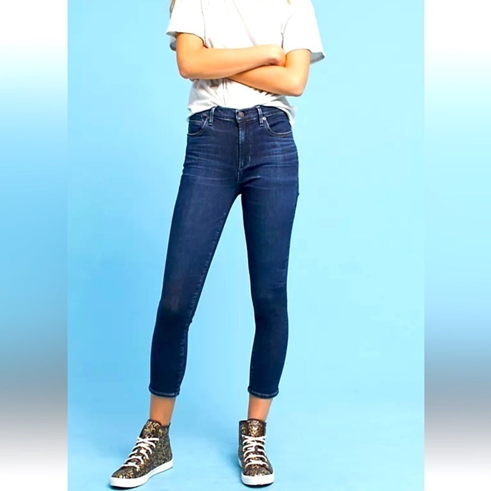 Lucky Brand Ava Mid Rise Super Skinny Jeans Womens 2 / 26 Blue Stretch